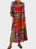 Inaya - Jeanskleid mit Ethno-Patchwork