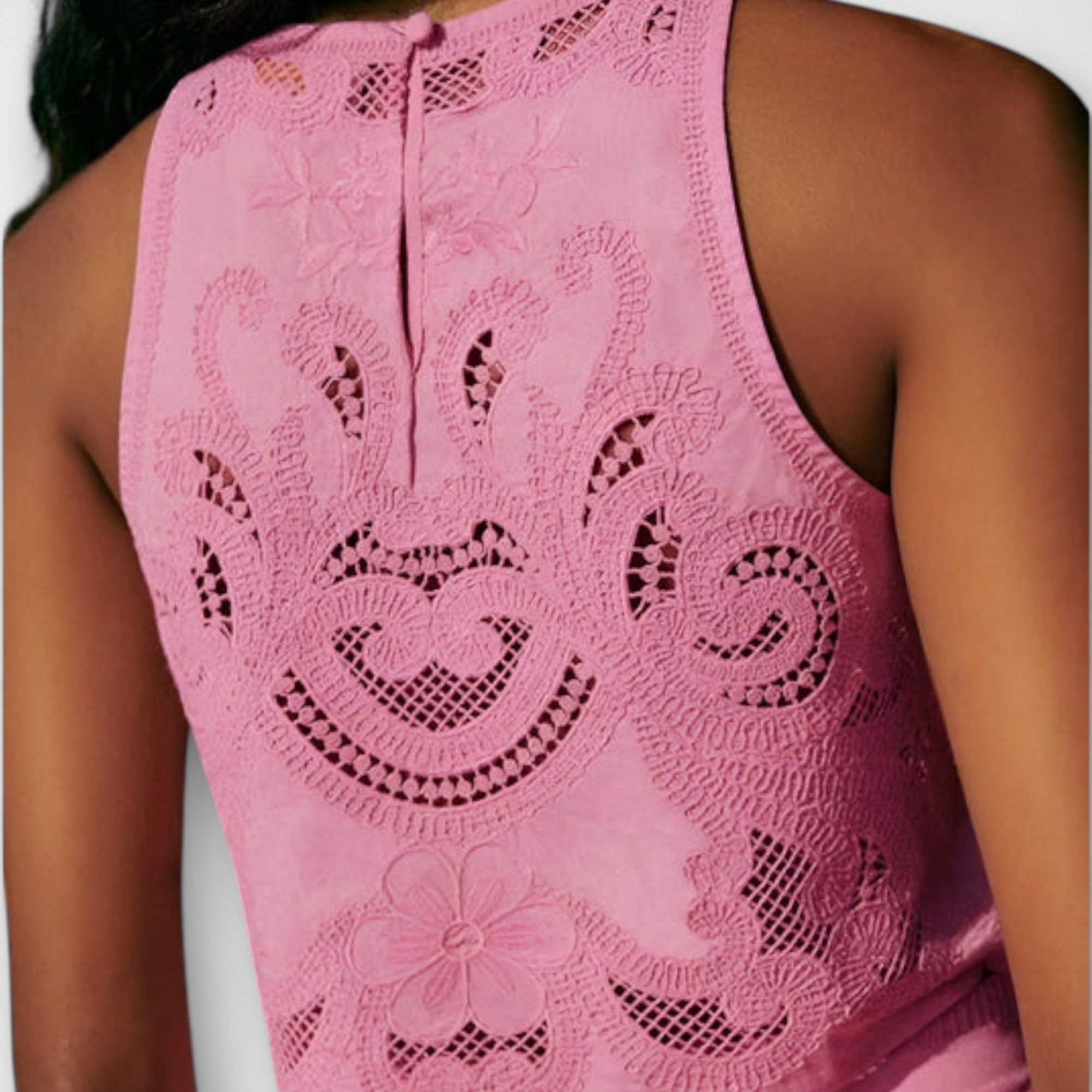 Zweiteiler Damen Spitzentop mit Trägern Hohe Taille Sommer – Olivia Aire