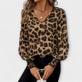 Sara - Stilvolle Bluse mit Leopardenmuster