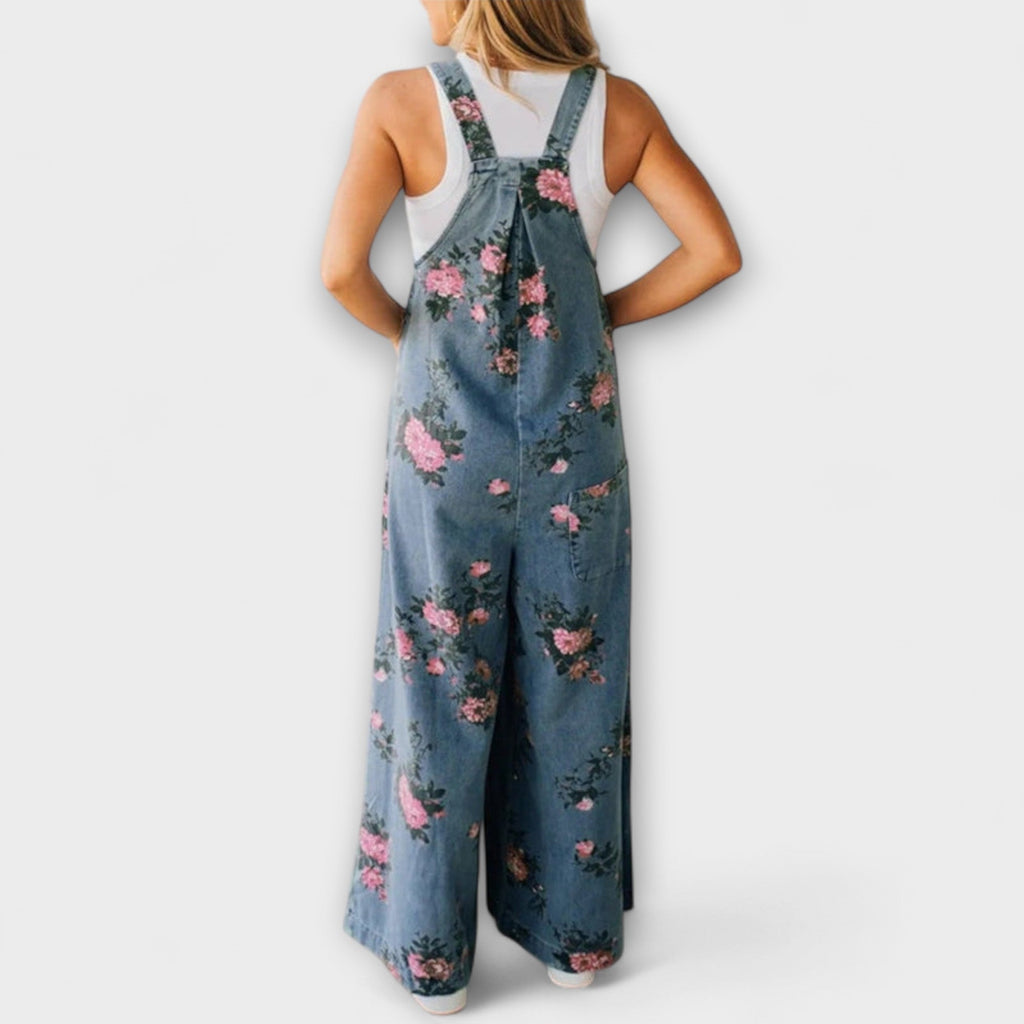 Mirona - Entspannte Passform Denim Latzhose