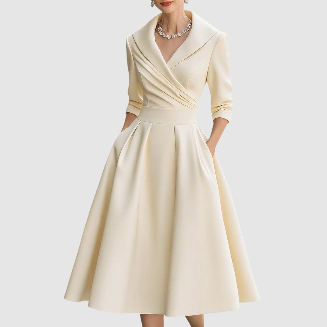 Adéla - Midikleid in Wickeloptik