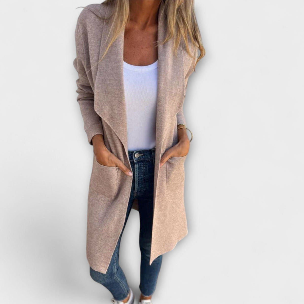Eliane - Eleganter Longline-Cardigan