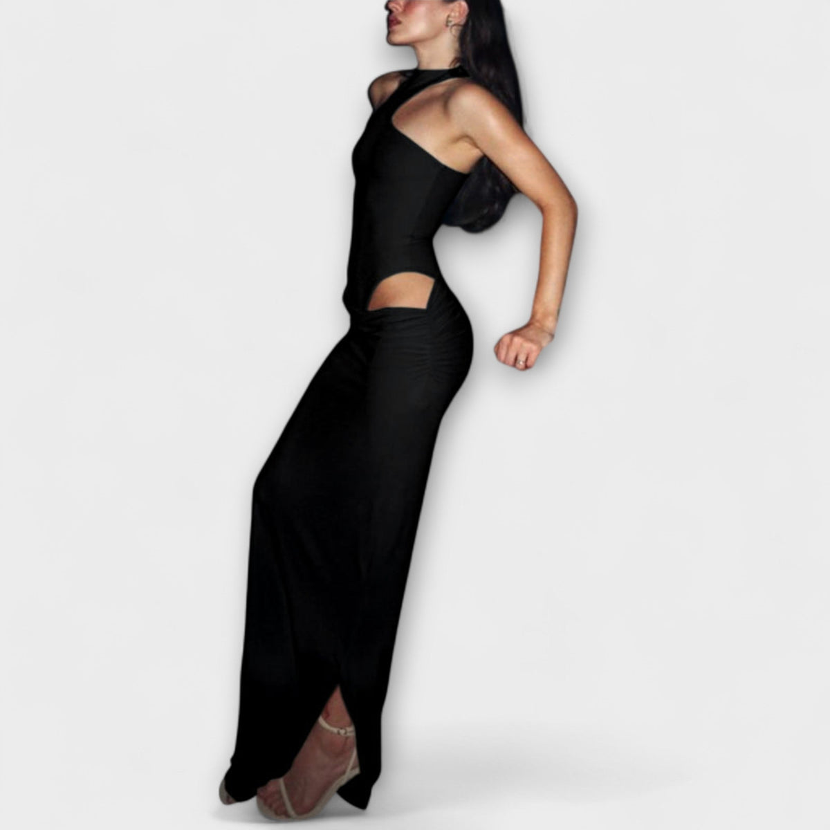 Minna - Verführerisches ärmelloses Cut-Out Kleid