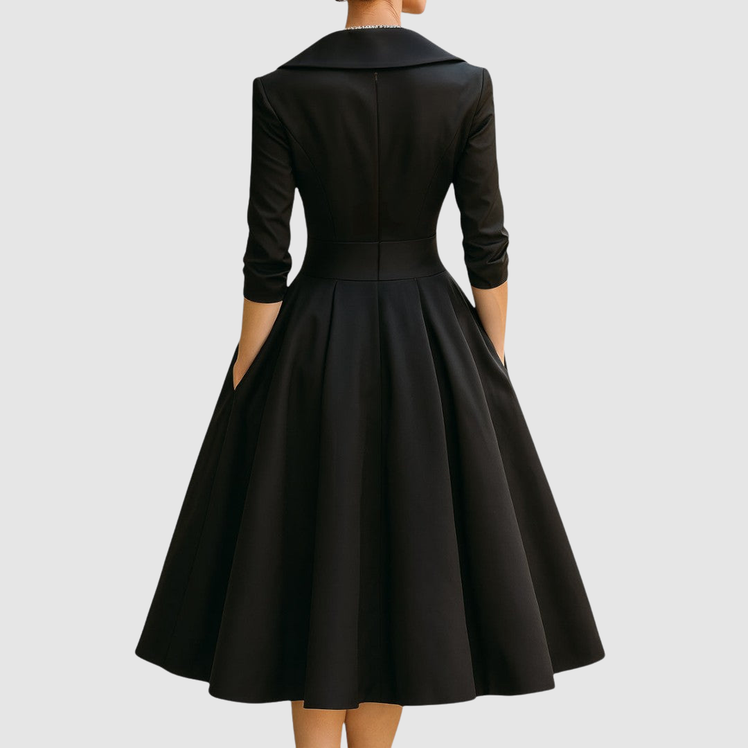 Adéla - Midikleid in Wickeloptik