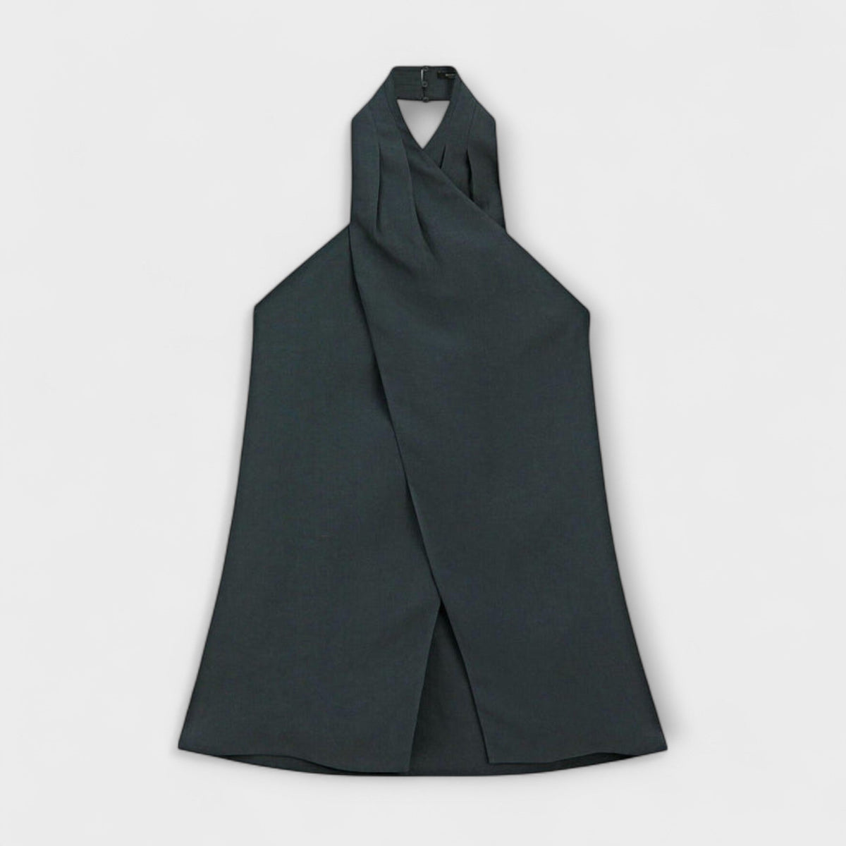 Top Damen Neckholder in Blau rückenfrei mit Bindeband – Hannah