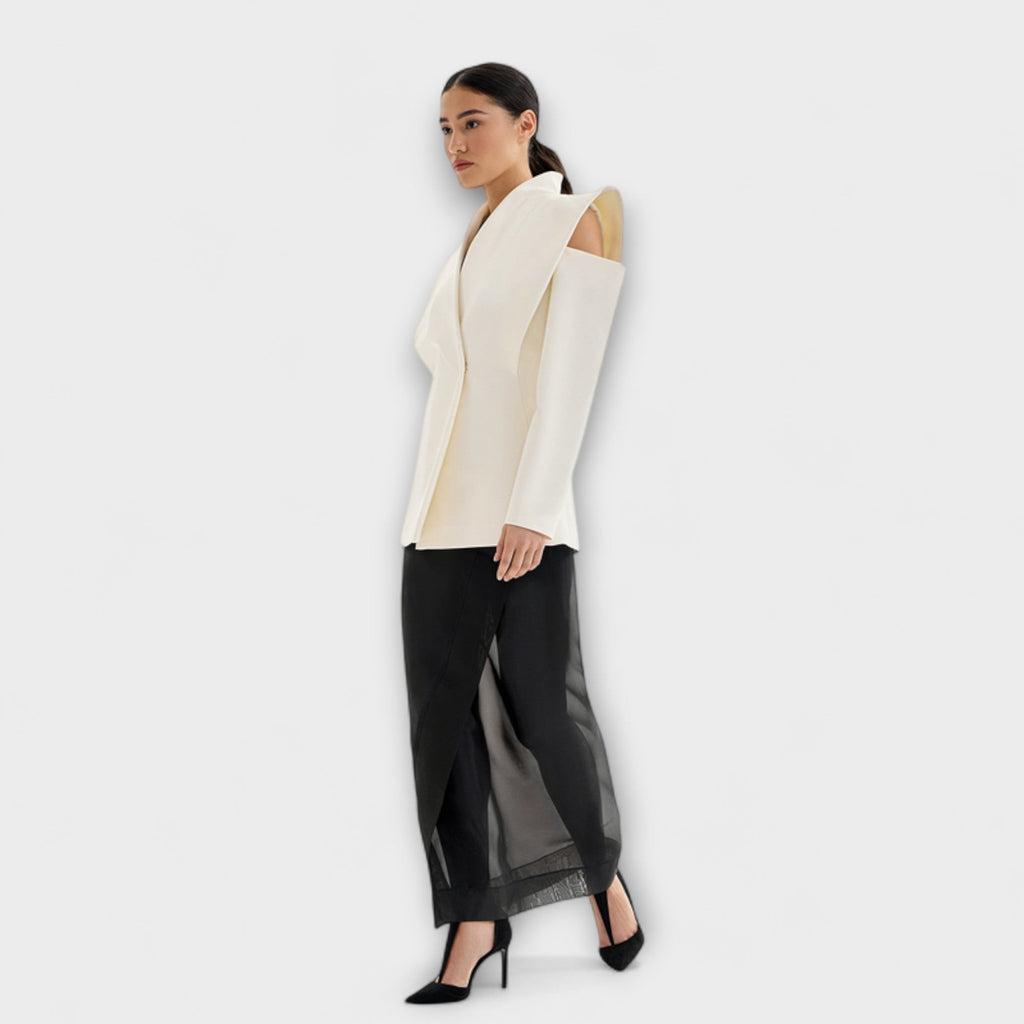 Blazer Damen Tailliert Schulterbetont Elegant Büro – Valeria