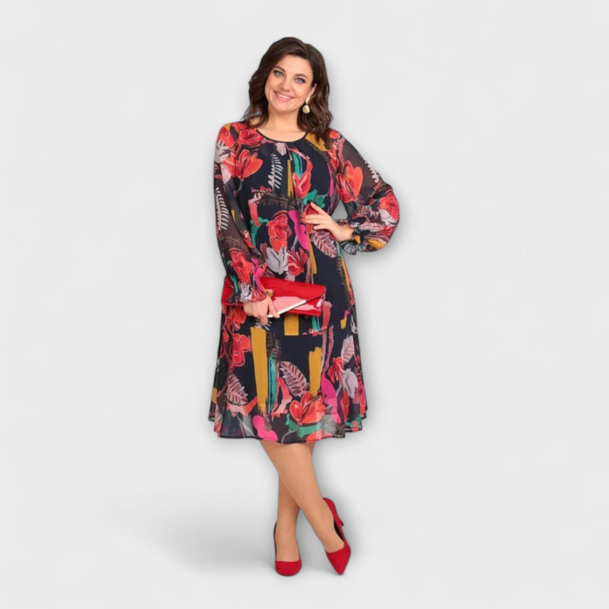 Caroline - Elegantes Plus-Size-Kleid für ultimativen Komfort
