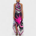 Everly - Set aus Neckholder-Top und asymmetrischem Midi-Rock