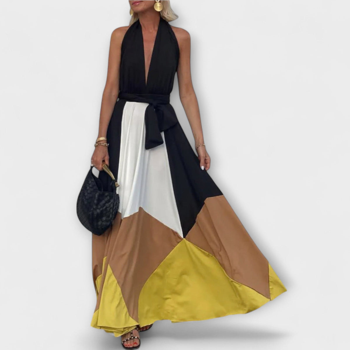 Nava - Langes Kleid mit Offenem Rücken
