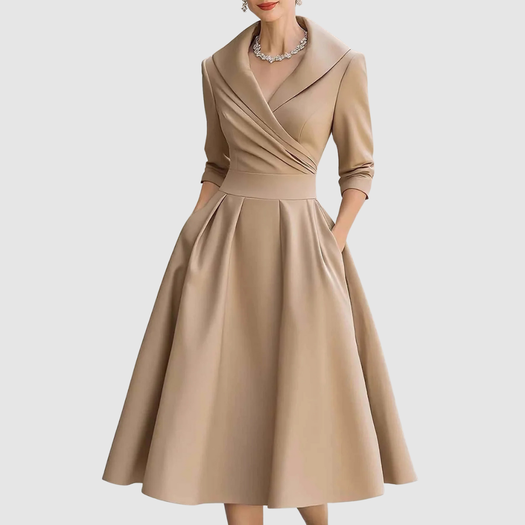 Adéla - Midikleid in Wickeloptik