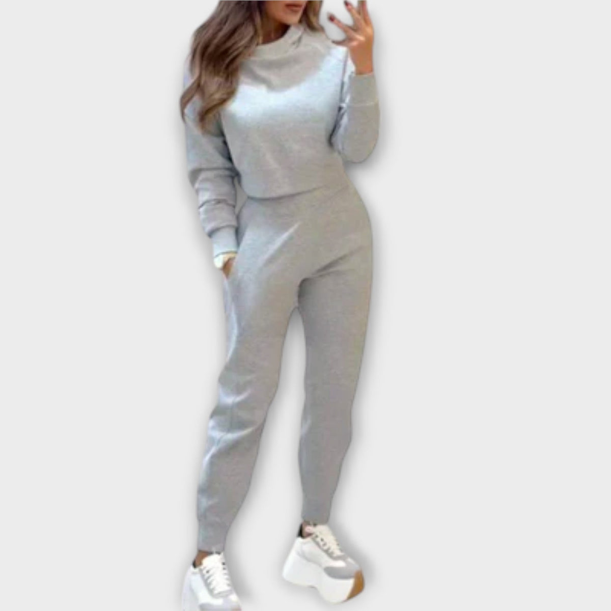 Jogginganzug Damen Pullover und Hose Lockere Passform – Brooklyn