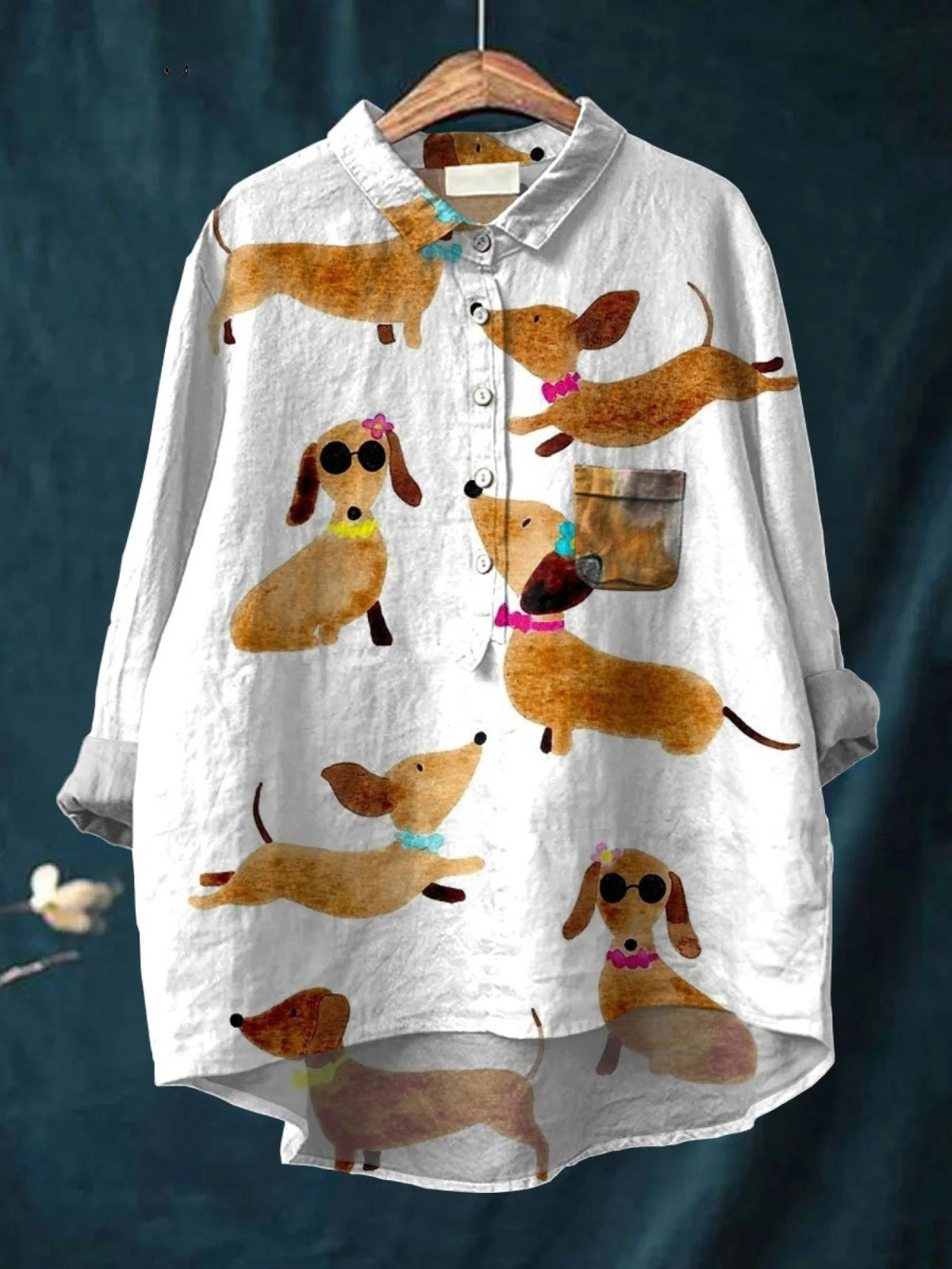 Bettina | Lässiges T-Shirt mit Hundekunst