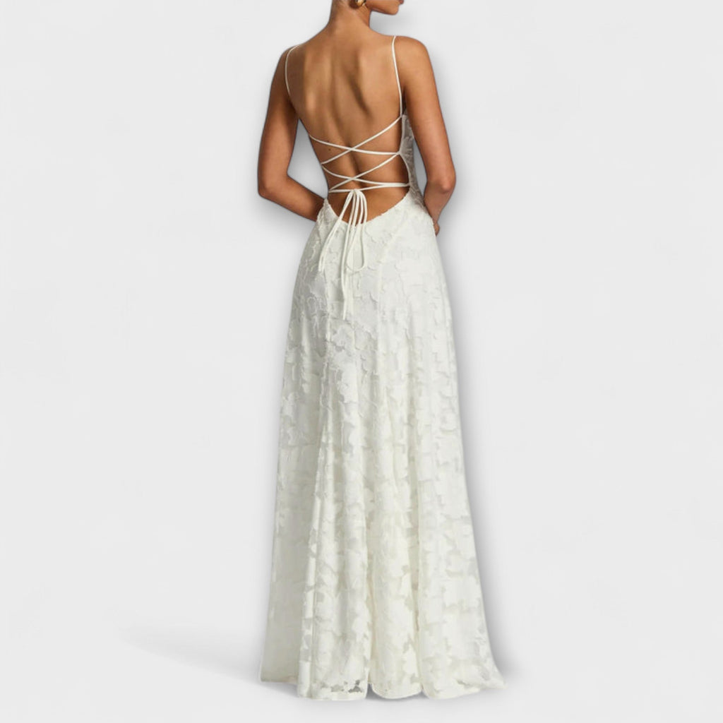 Emberly - Elegantes Jacquard-Maxikleid