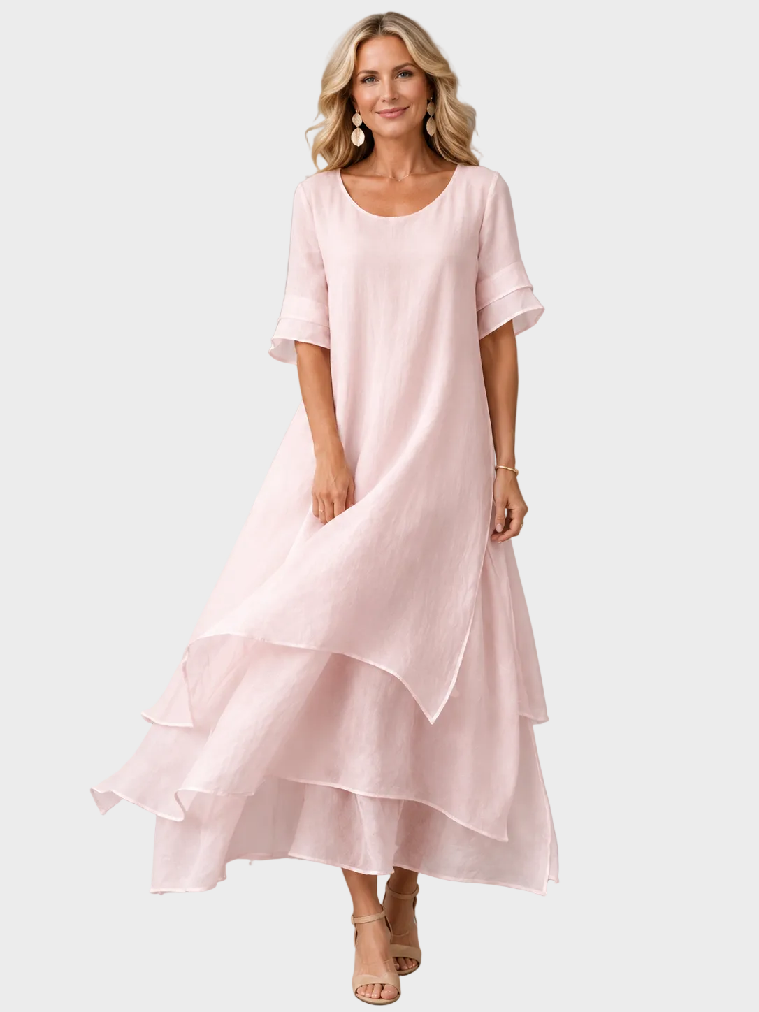 Liora - Luftiges Maxikleid in Lagenoptik