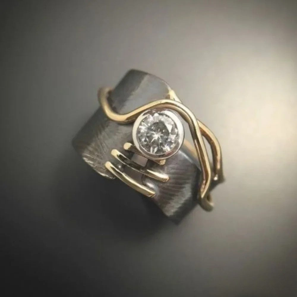 Retro Dunkel Ring