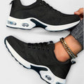 Sneaker Damen Orthopädisch Weiche Sohle Klettverschluss Schwarz Rosa Lila – Lina