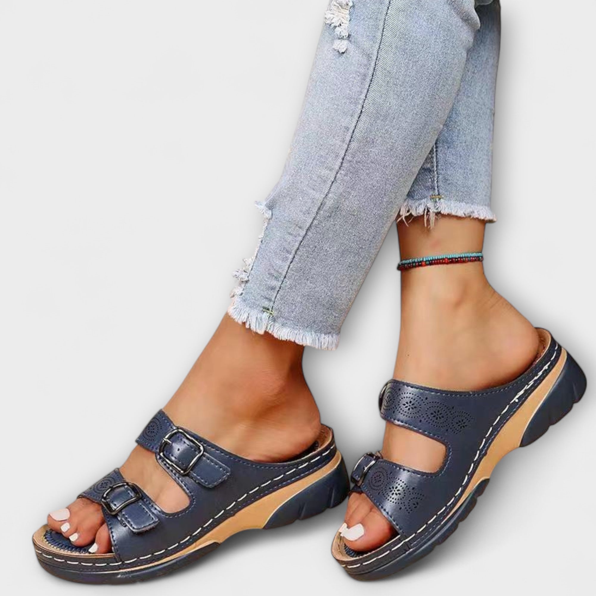 Orthopädische Leder-Sandalen