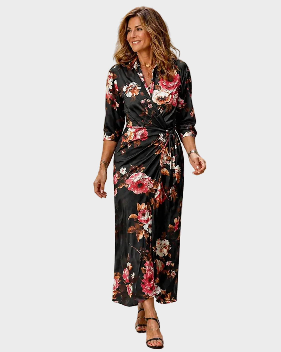 Lola - Maxikleid mit grafischem Print