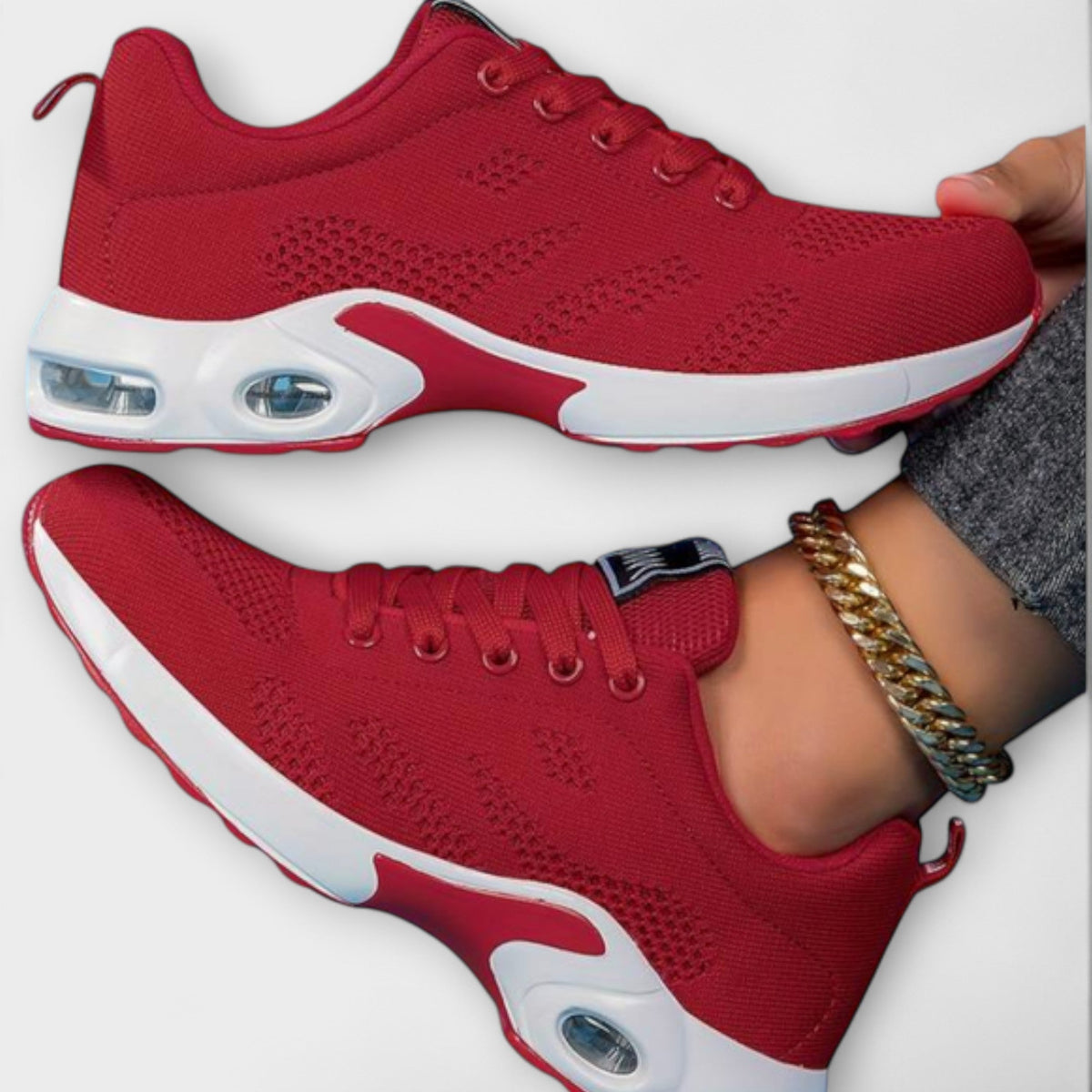 Sneaker Damen Orthopädisch Weiche Sohle Klettverschluss Schwarz Rosa Lila – Lina