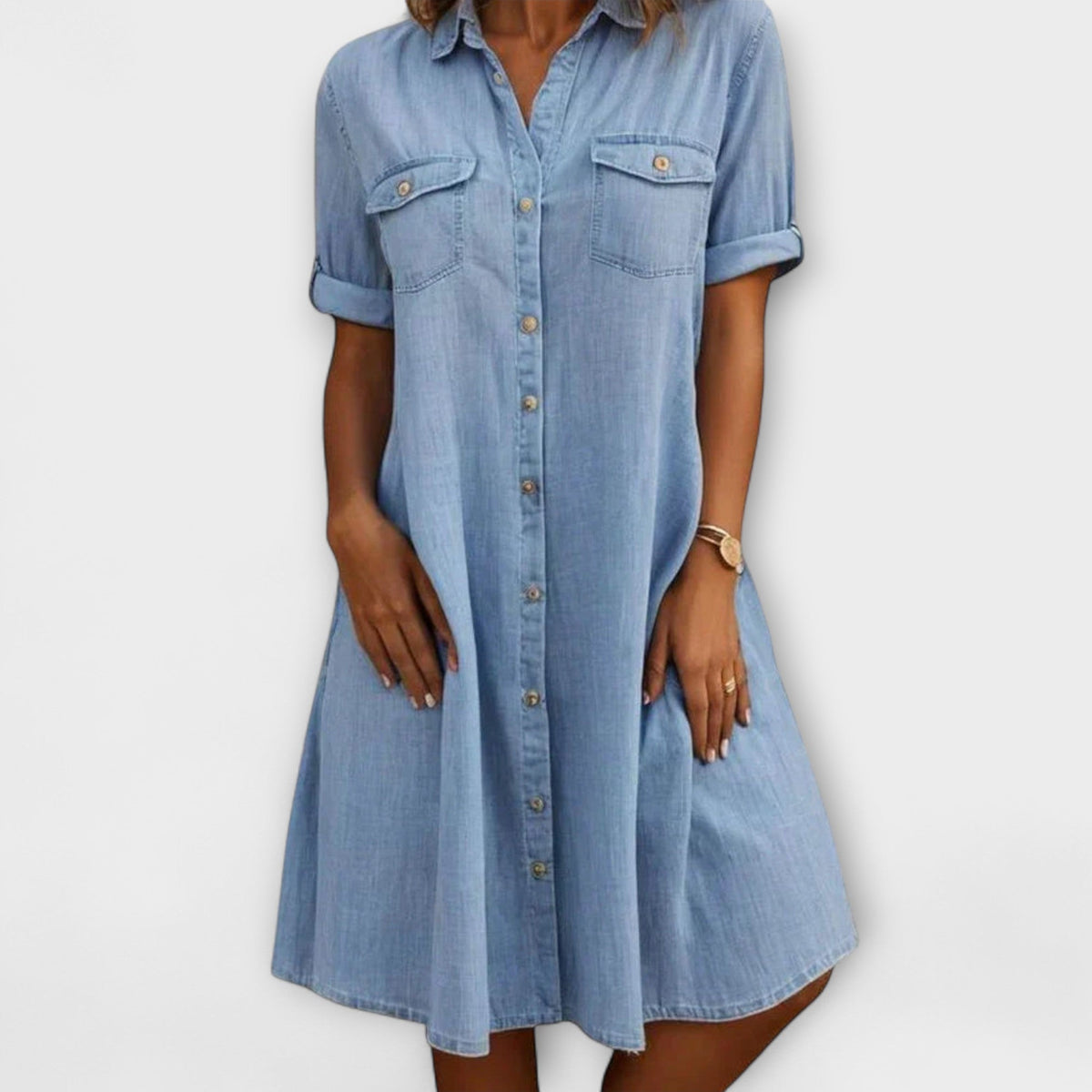 Casual A-Linien Kleid