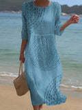 Besticktes Kleid in mehreren Farben