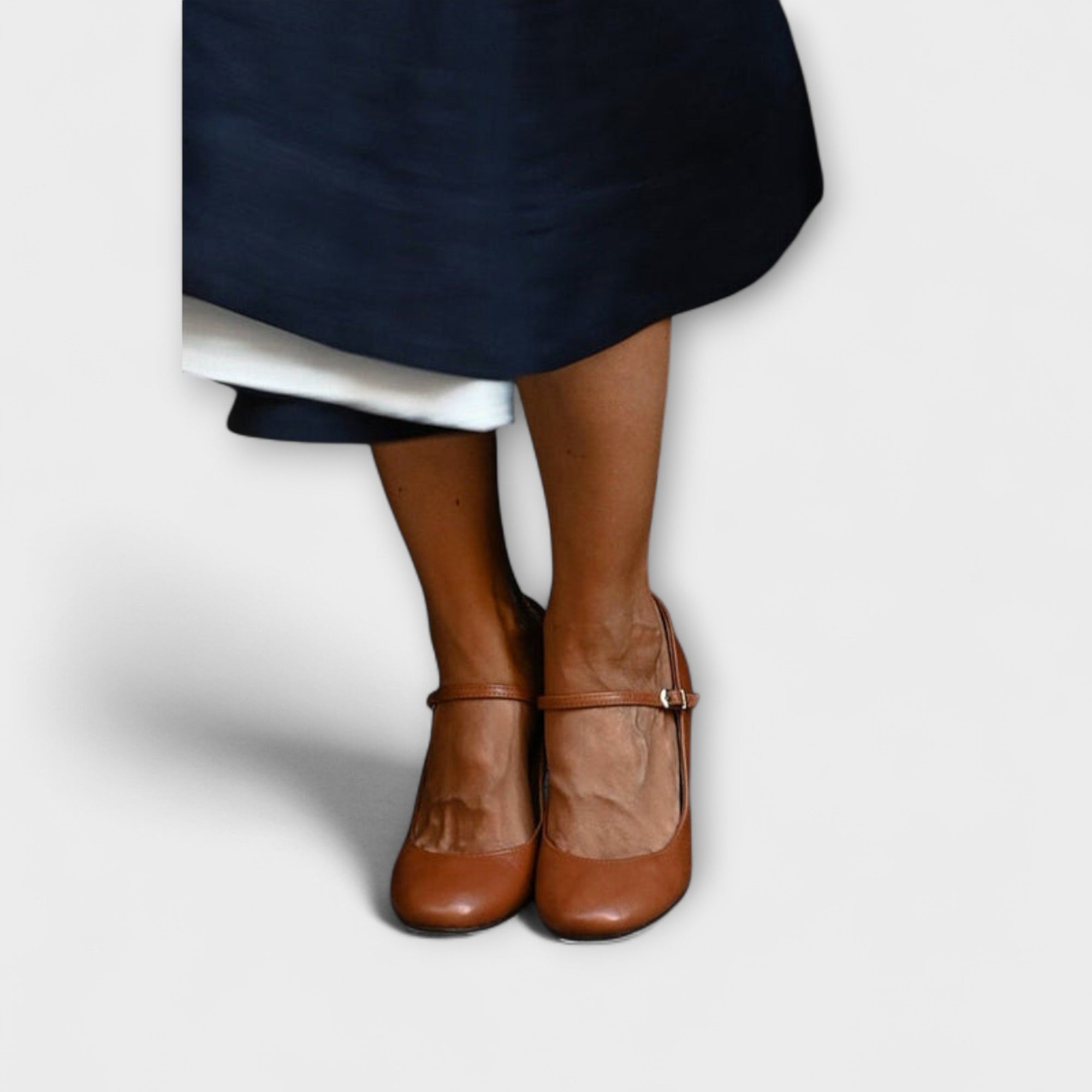 Spangenpumps Damen Riemchen Blockabsatz Bequem – Bravina