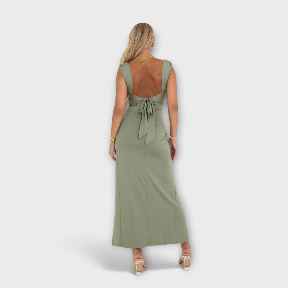 Ellie - Midikleid mit Bindedetail am Rücken