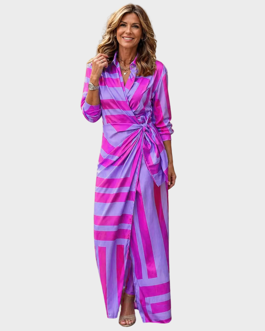 Lola - Maxikleid mit grafischem Print