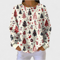 Sweatshirt Damen in Rot lässiger Schnitt weiches Material Grosse Grössen – Anna