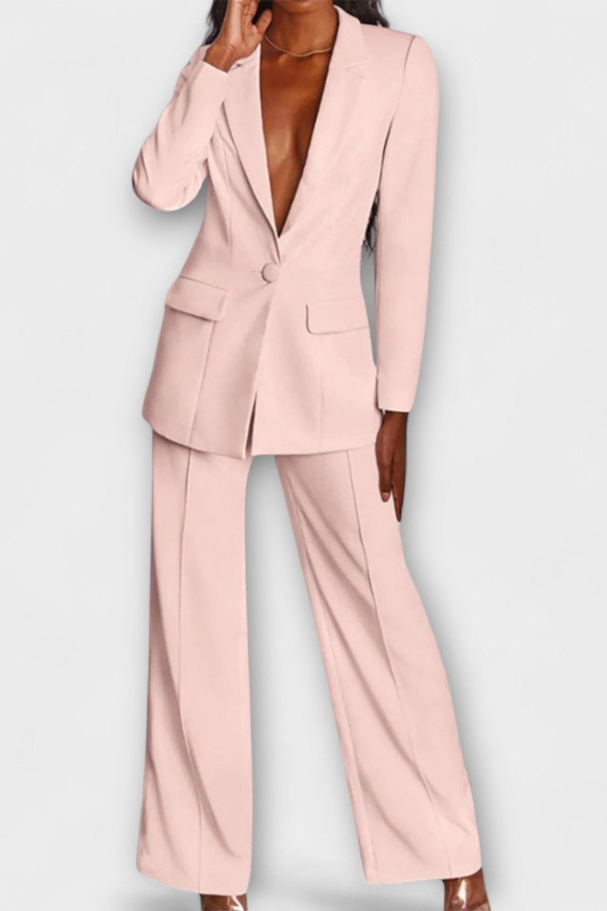 Annemarie | Schwarzes Blazer-Set