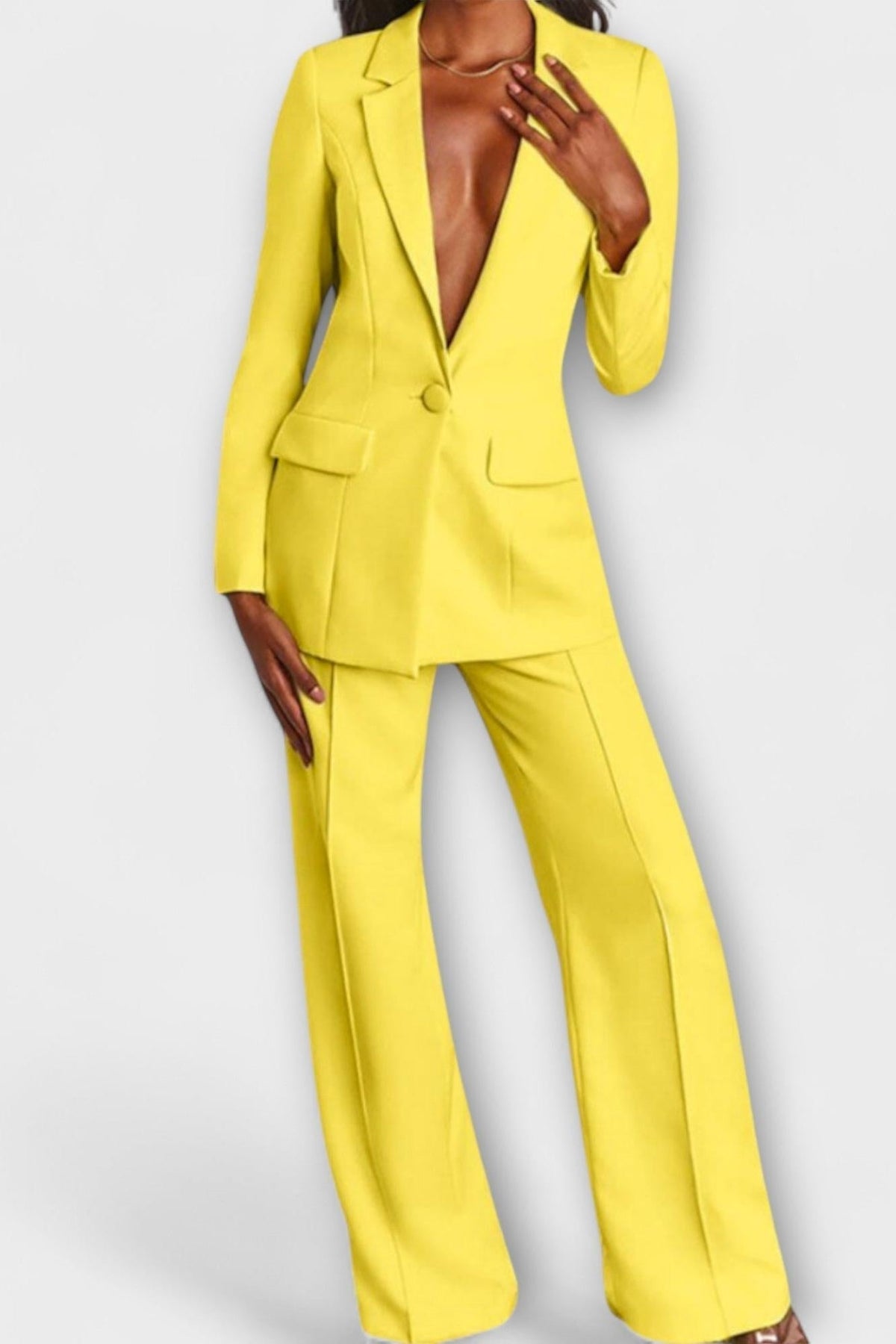 Annemarie | Schwarzes Blazer-Set