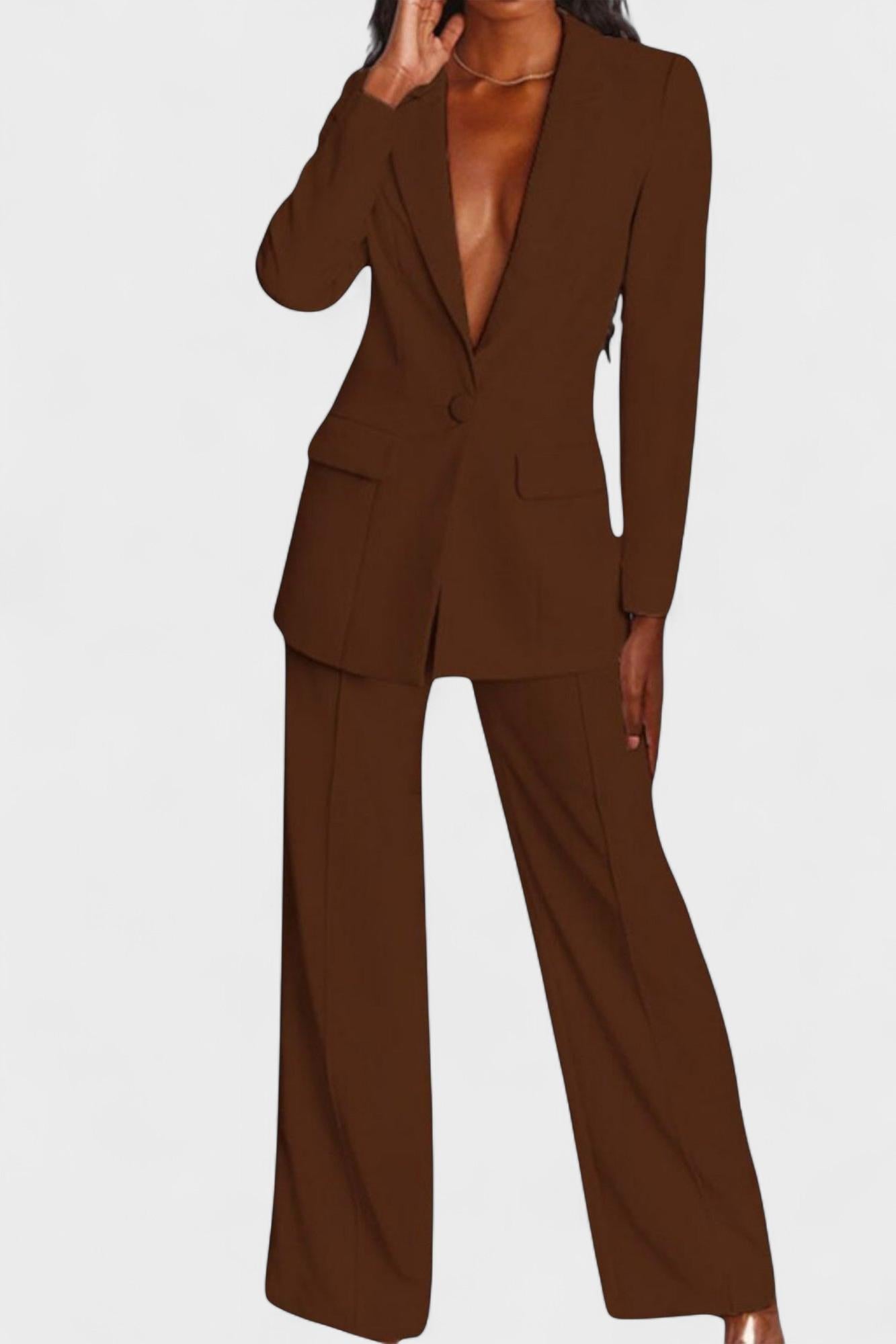 Annemarie | Schwarzes Blazer-Set