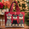 Gesteppte Tasche - Drei Schnauzer