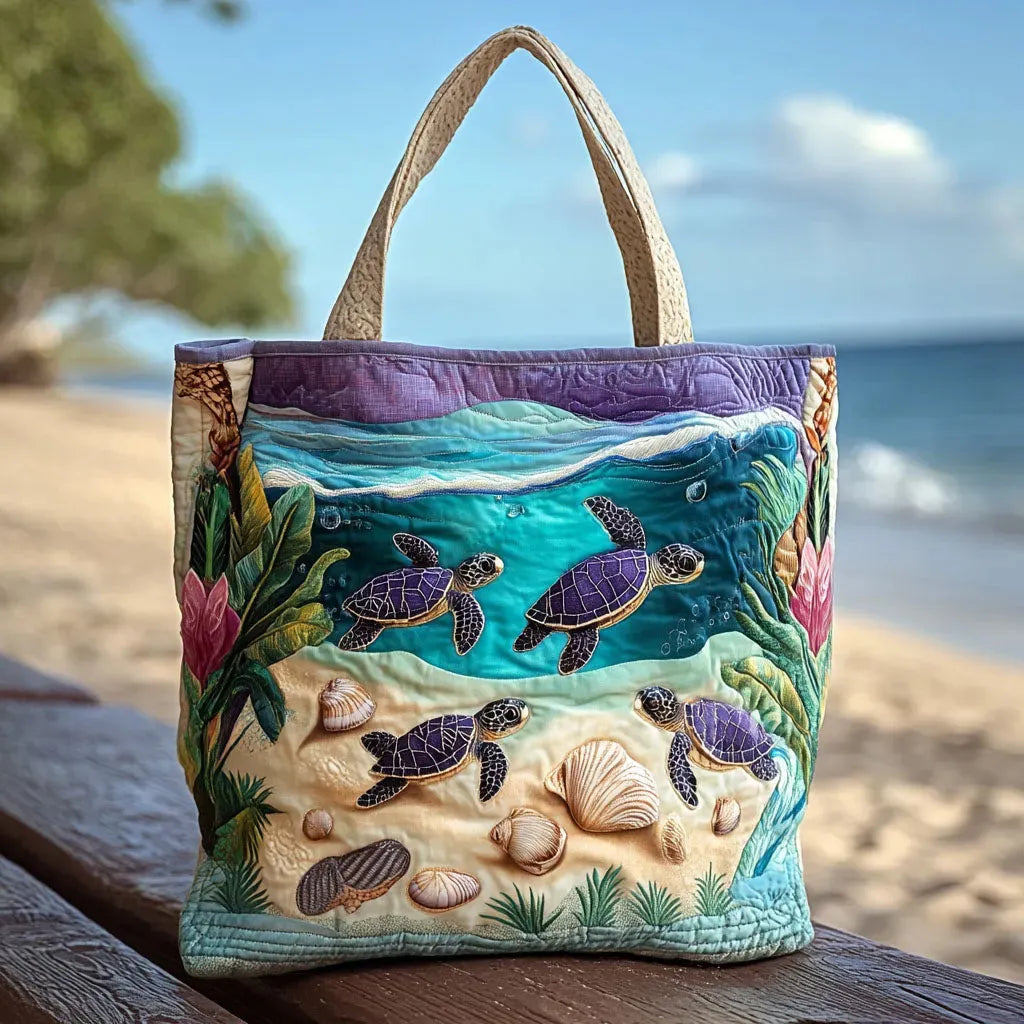 Gesteppte Tasche - Lagune