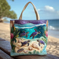Gesteppte Tasche - Lagune