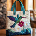 Gesteppte Tasche - Kolibri im Blütenzweig