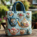 Gesteppte Tasche - Zartes Blumenmuster