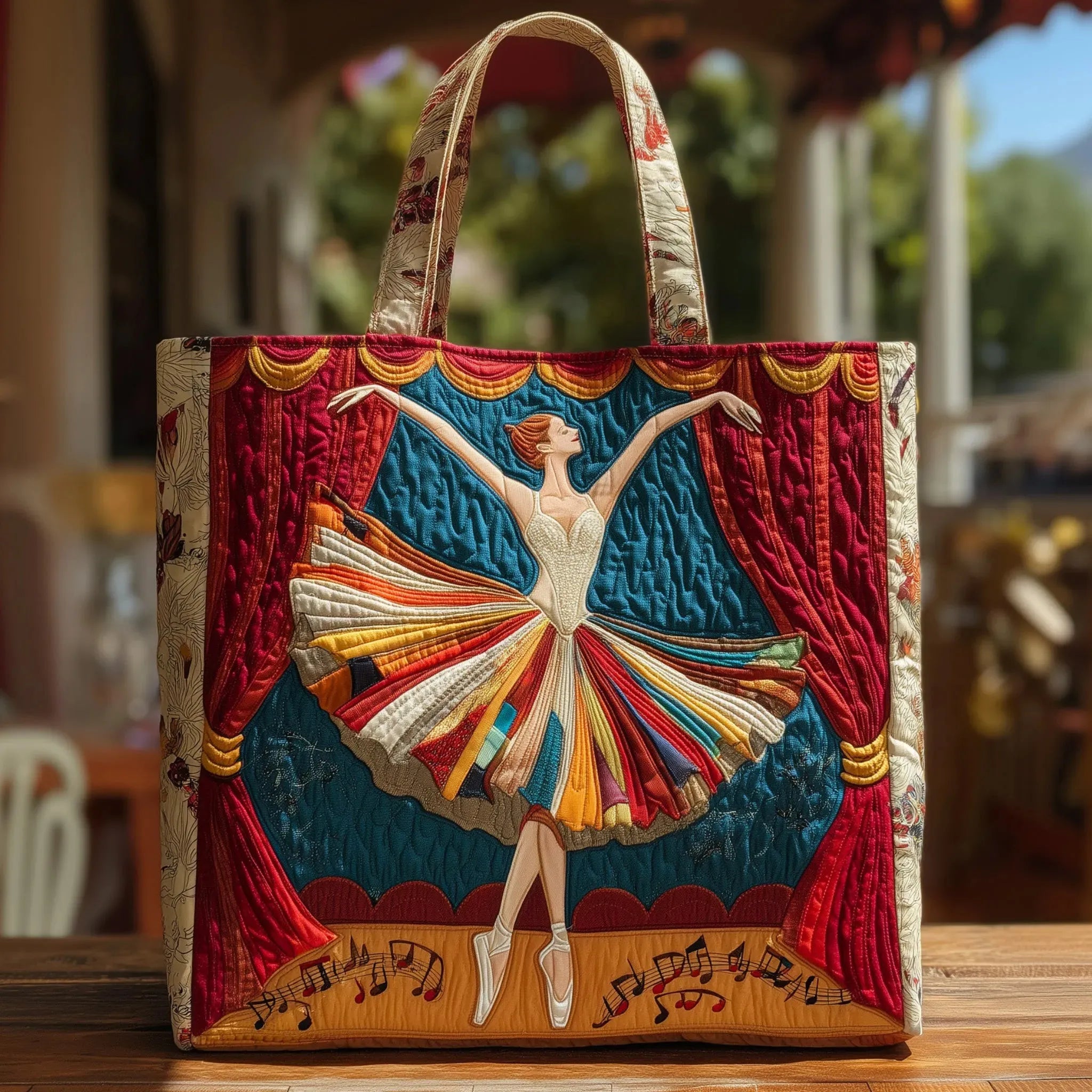 Gesteppte Tasche - Ballerina