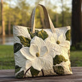 Gesteppte Tasche - Weisse Lilie