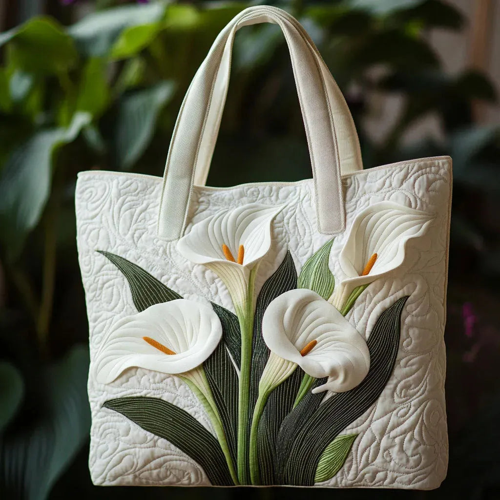 Gesteppte Tasche - Weisses Muster