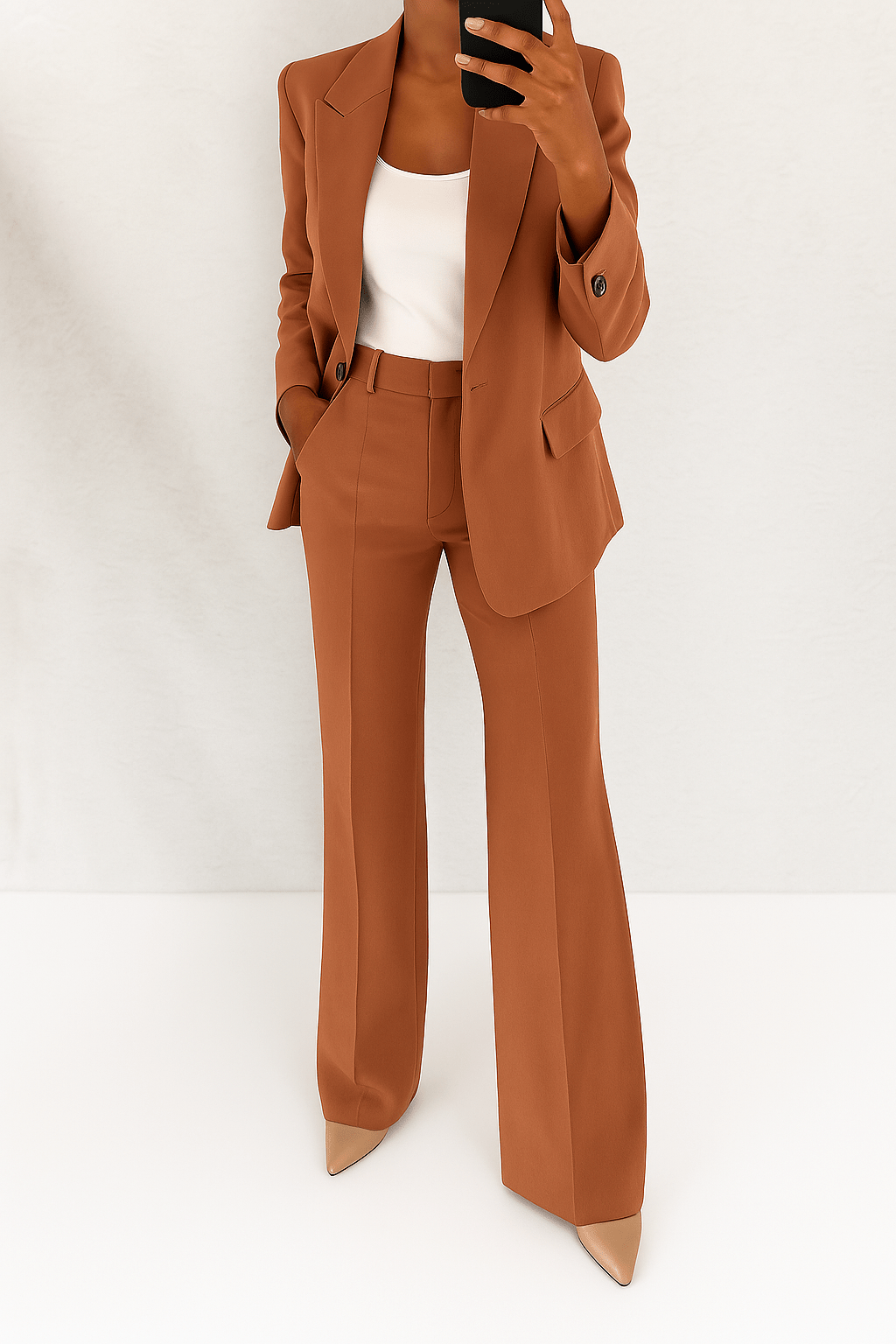 Flurina | Blaues Blazer-Set