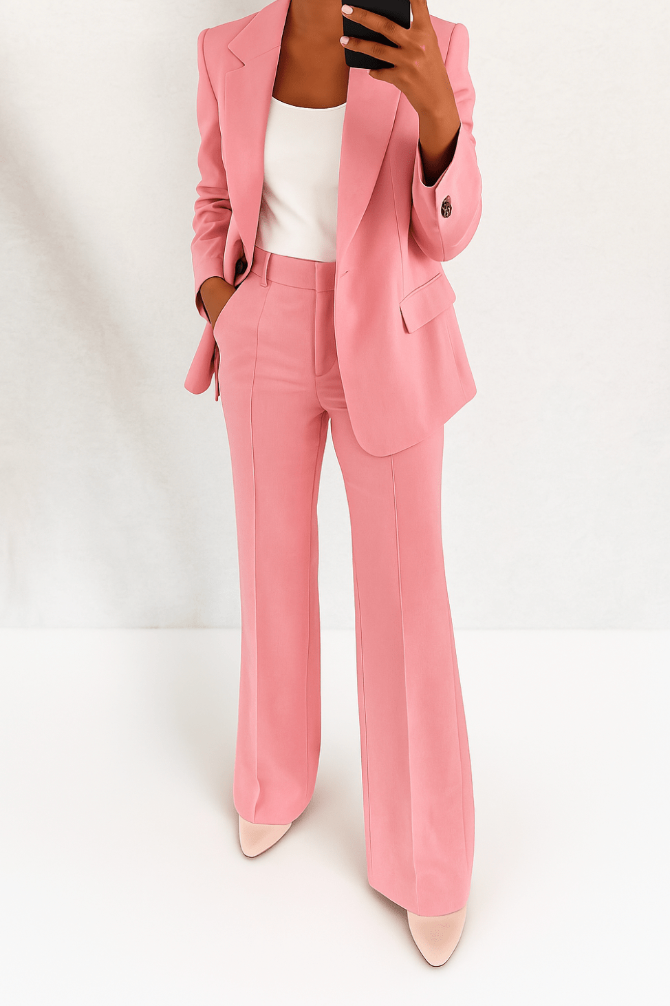 Flurina | Blaues Blazer-Set
