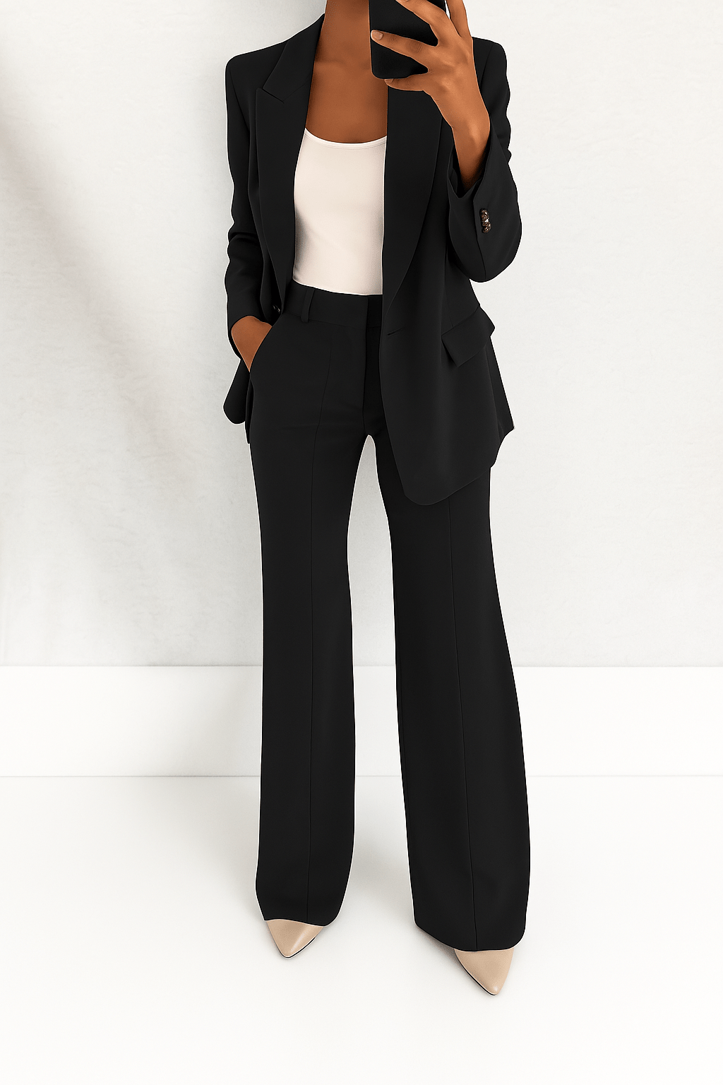 Flurina | Blaues Blazer-Set