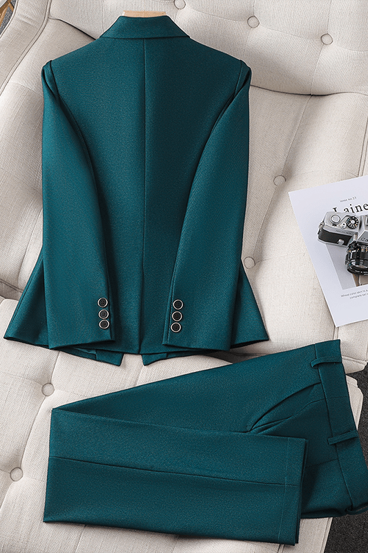 Theres | Grünes Blazer-Set