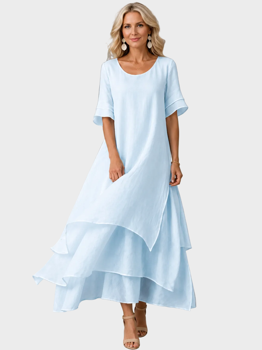 Liora - Luftiges Maxikleid in Lagenoptik