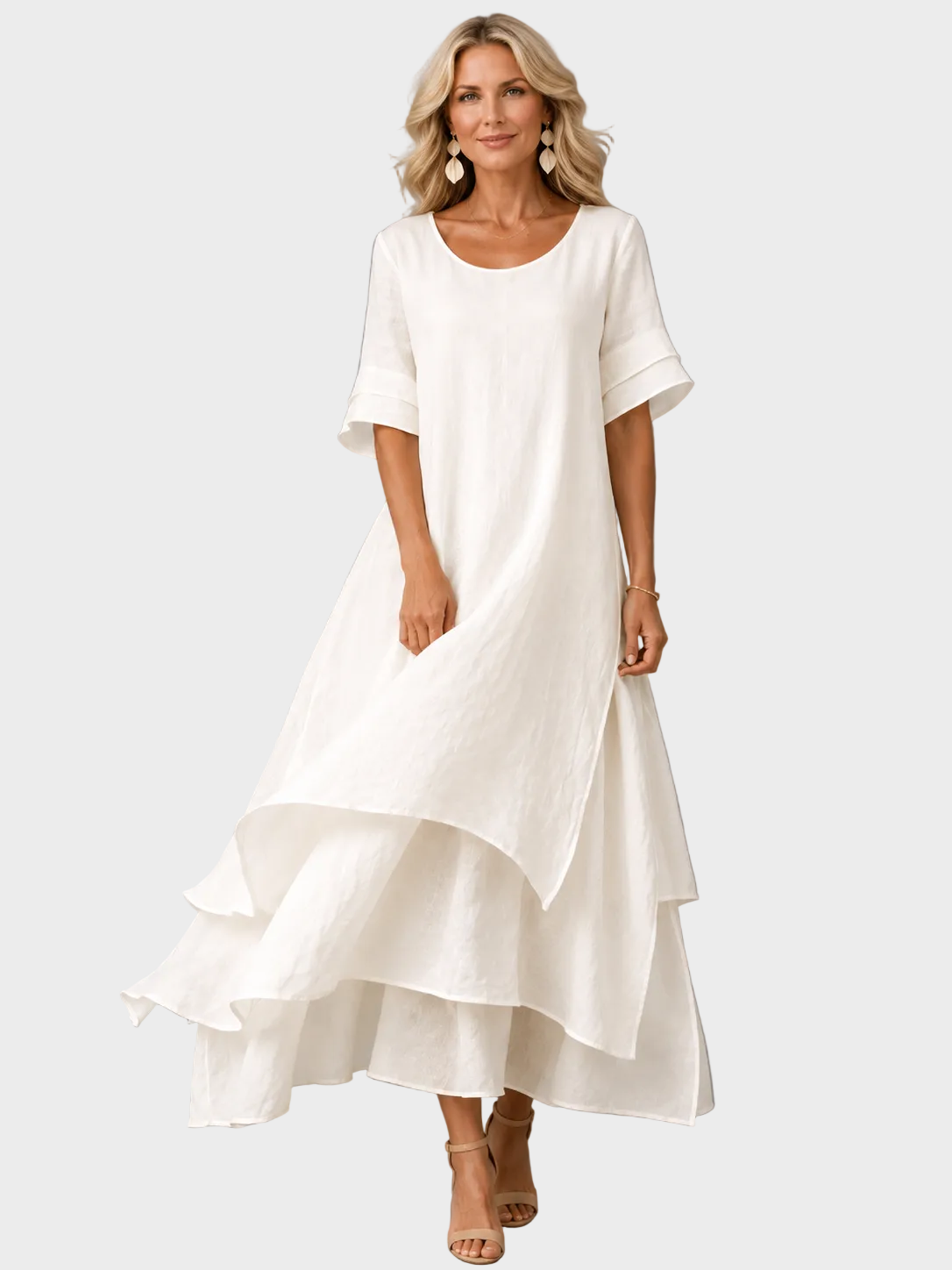 Liora - Luftiges Maxikleid in Lagenoptik