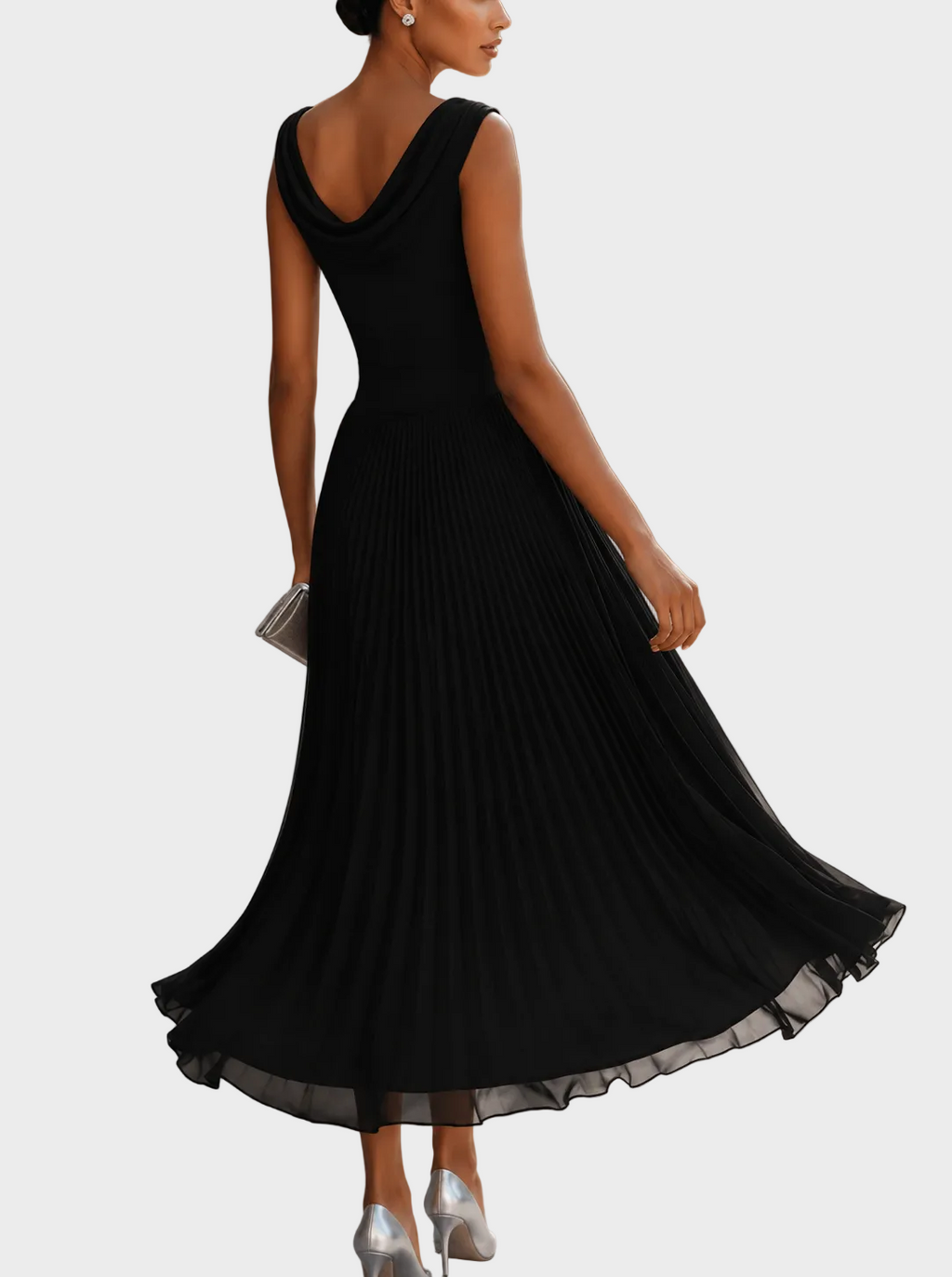 Natalia - Midikleid mit drapiertem Ausschnitt