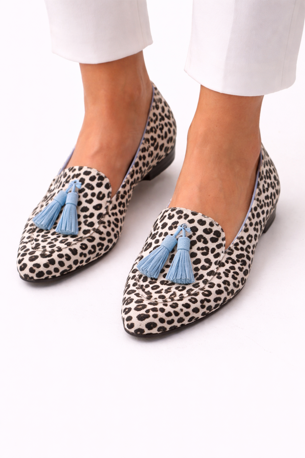 Gwenn - Leoparden-Loafer mit Quaste