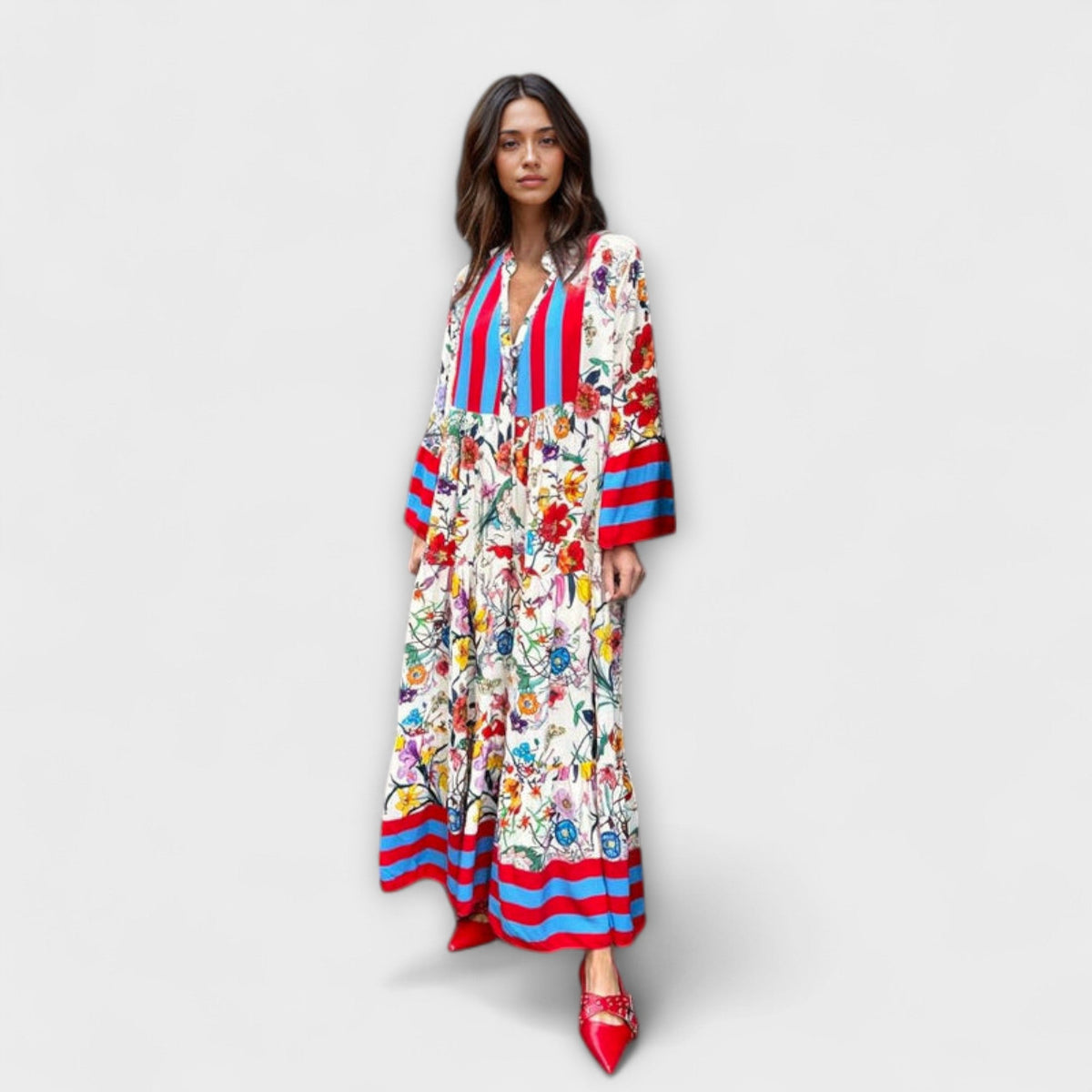 Oriana - Maxikleid mit floralen Druck