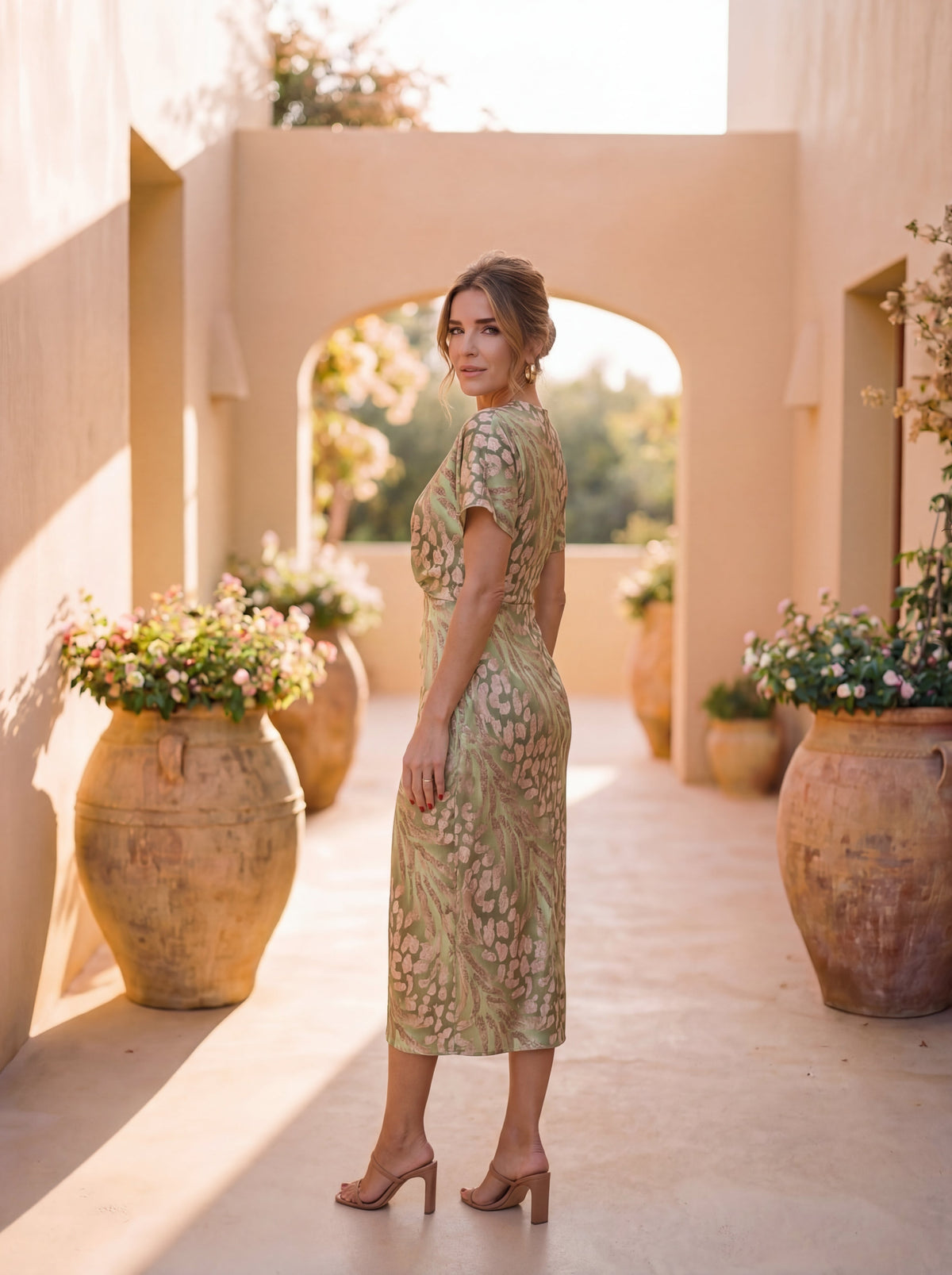 Giulia - Midikleid in Kupfer